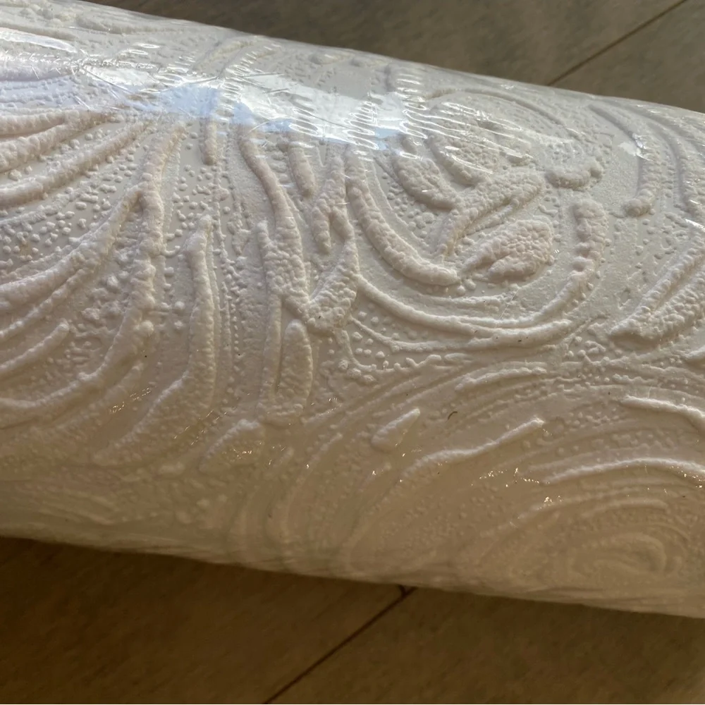Textured Swirls Wallpaper Paintable Vinyl Pre paste New Unopened 56 SQ FT